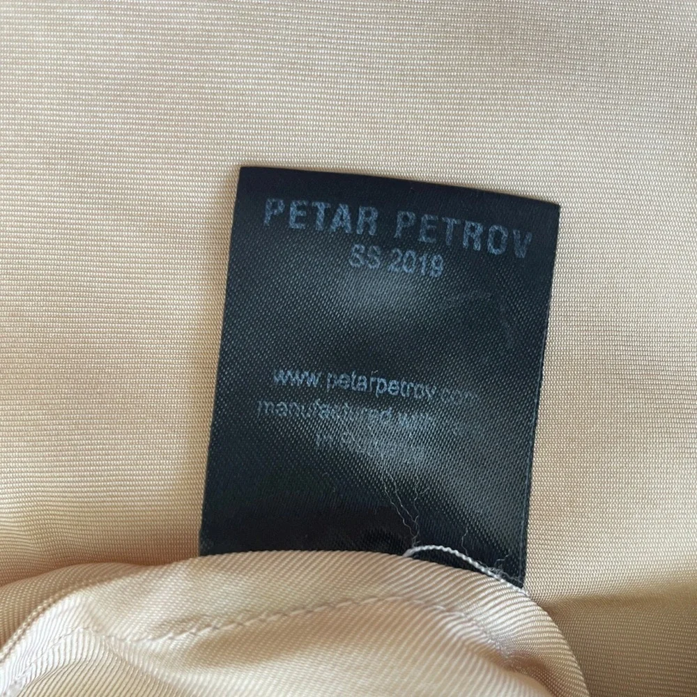 Petar Petrov Oversized Button Back Viscose Shirt Beige SS 2019 Size 42 / L - Picture 16 of 16